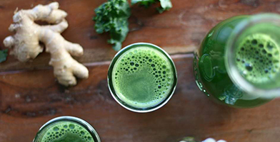 Green Juice Recepten | Pittige Gember Opkikker